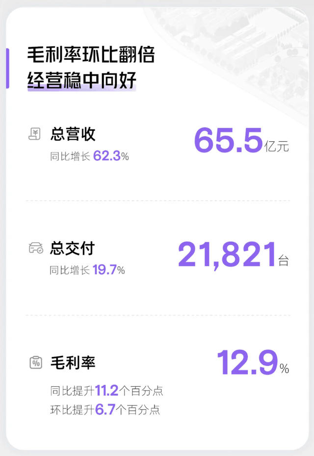 小鹏汽车2024年Q1营收65.5亿元，同比增长62.3%  第1张