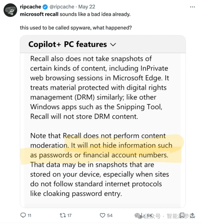 微软新AI工具“Recall”深陷差评风暴，最差命运就是“Recall召回”  第6张