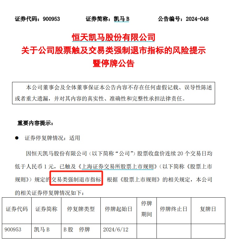 2.3万股东注意！这只股票强制退市，今天停牌！  第1张