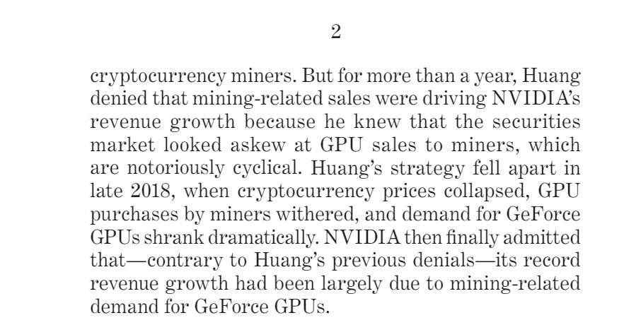 英伟达、黄仁勋是否够得上证券虚假陈述诉讼？美国高院决定审理一番  第3张