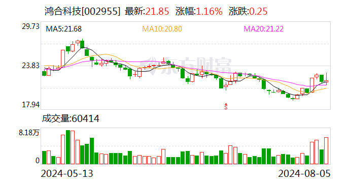 鸿合科技：公司将于2024年8月31日披露2024年半年度报告  第1张