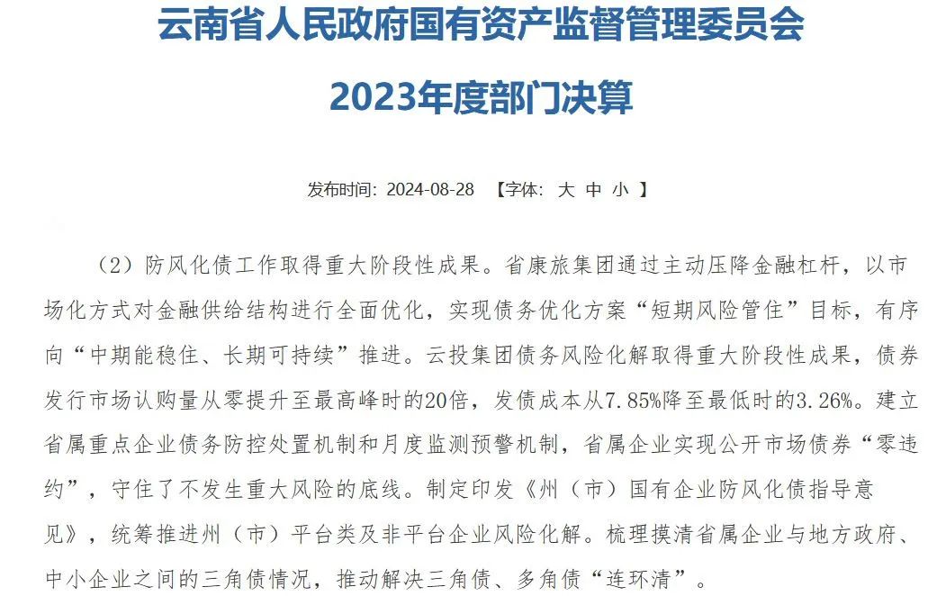 这个省份的国企“一哥”：发债成本从7.85%骤降至3.26%  第3张