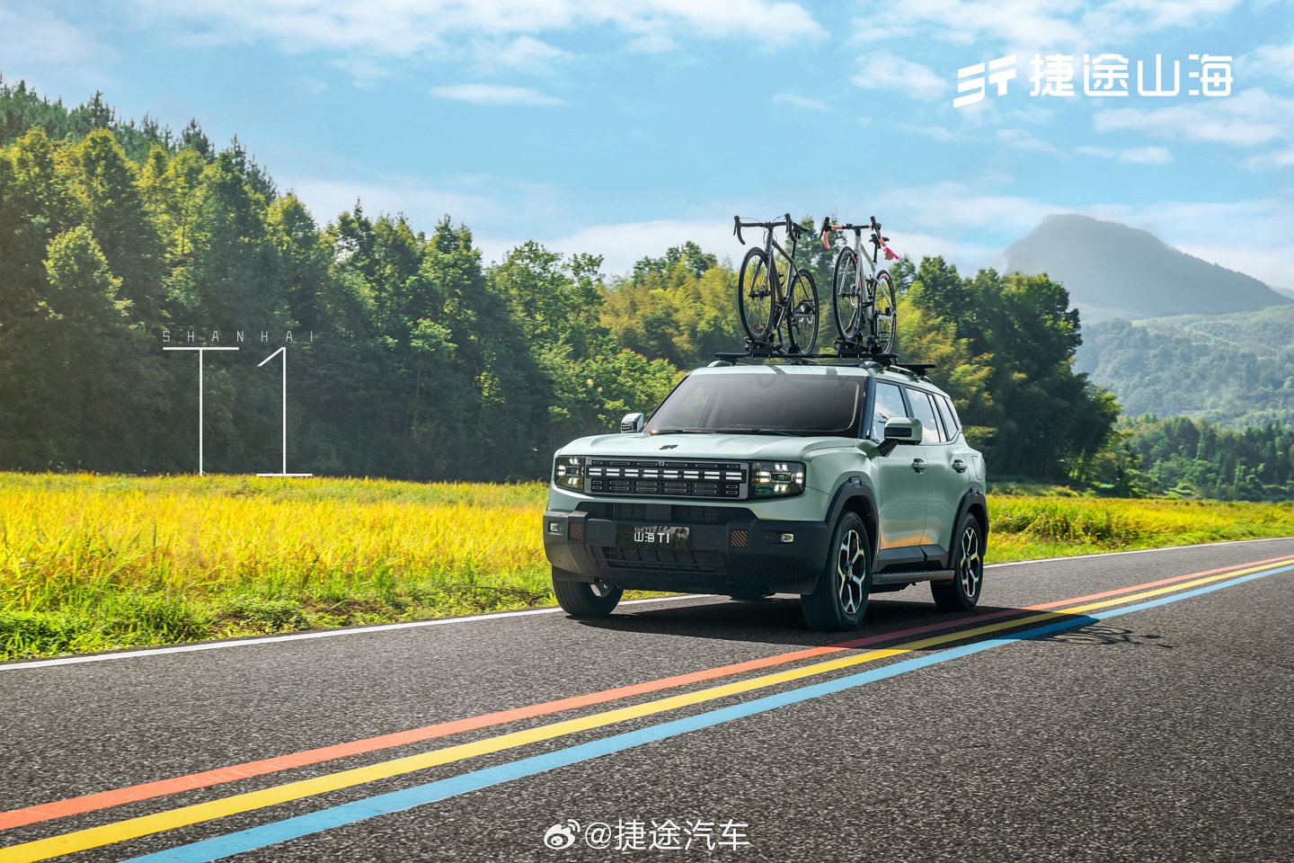 奇瑞捷途山海 T1 插混 SUV 官图发布：“方盒子”造型，轴距超 2.8 米