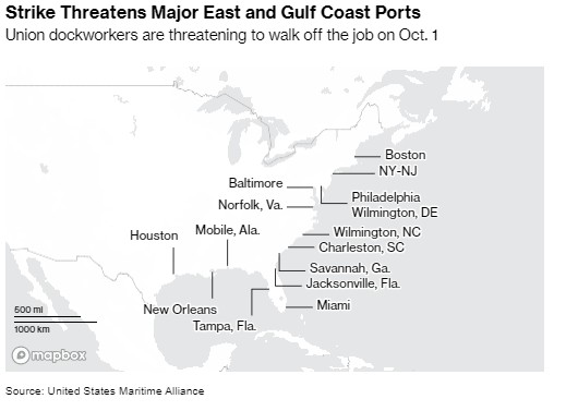 美国东海岸港口罢工危机升级，运费暴涨预警，供应链迎大考？  第1张