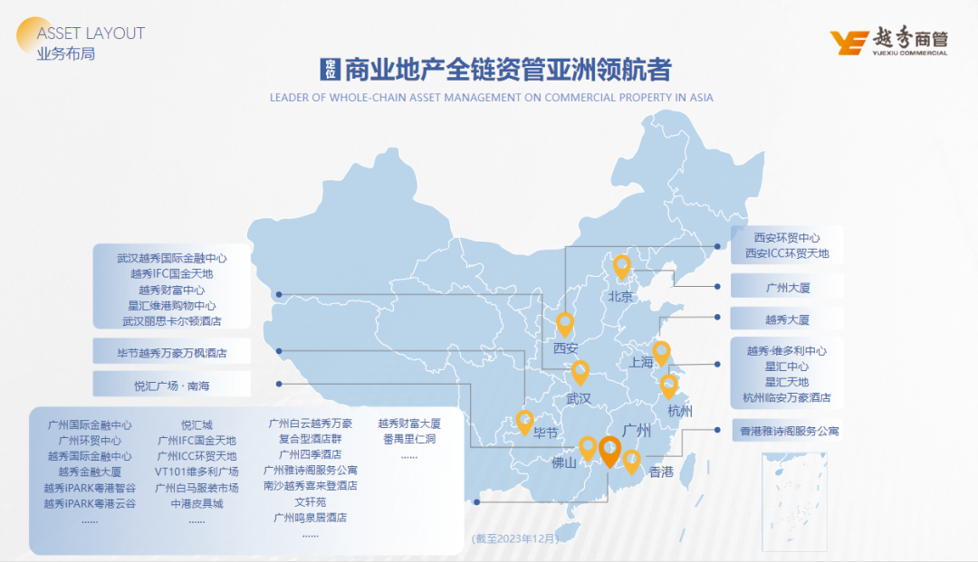 高质量发展 | 越秀商管荣登“2024年中国商业地产企业TOP100”第12位  第6张